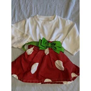 Caught ya lookin' girls sz. 6 month Christmas dress. Adorable, fun